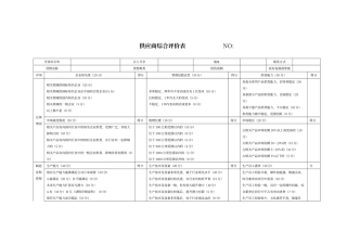 选择供应商的综合评价表