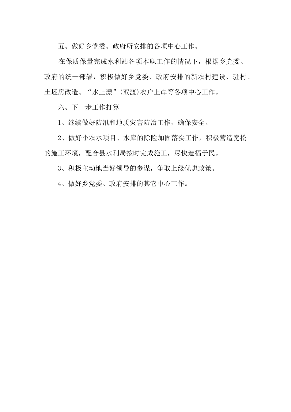 通用乡镇水利工作总结参考模板_第3页