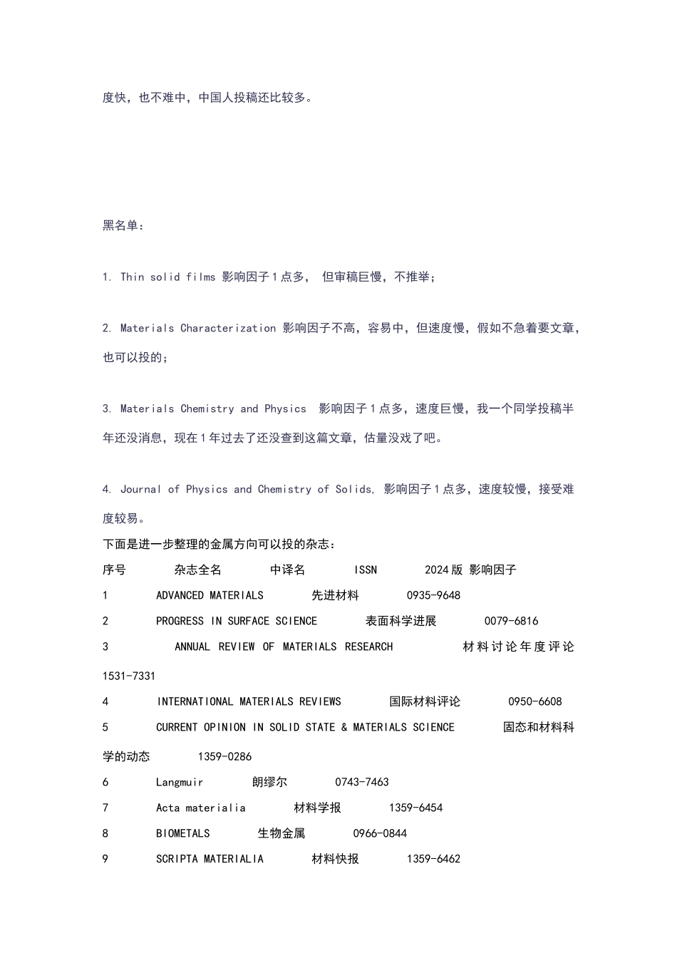 速度快并且容易中的材料类SCI期刊_第2页