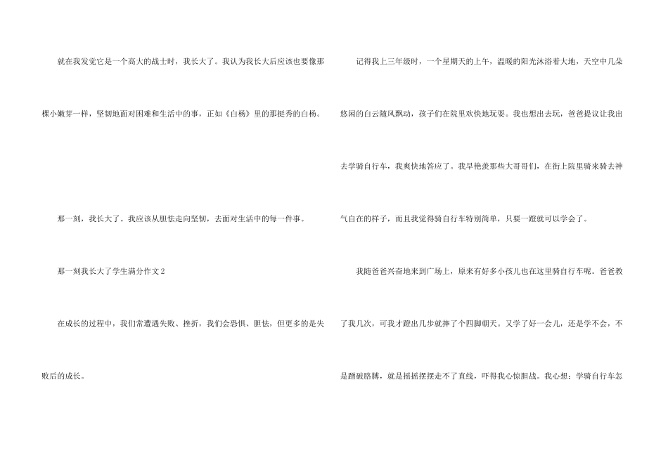 那一刻我长大了学生满分_第3页