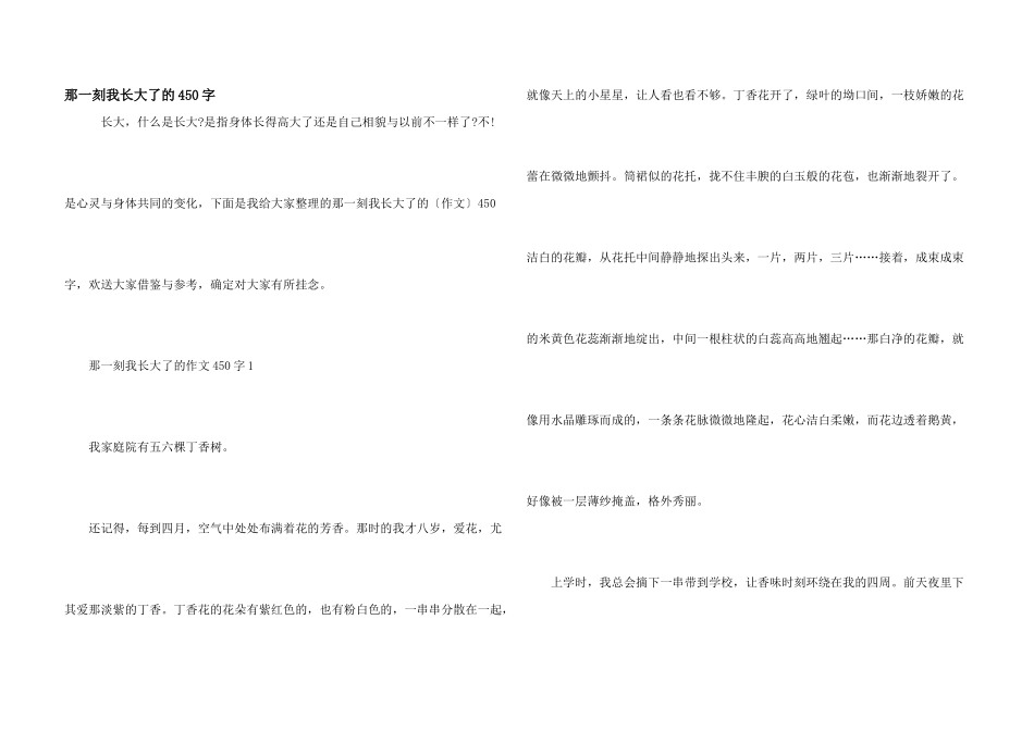 那一刻我长大了的450字_第1页