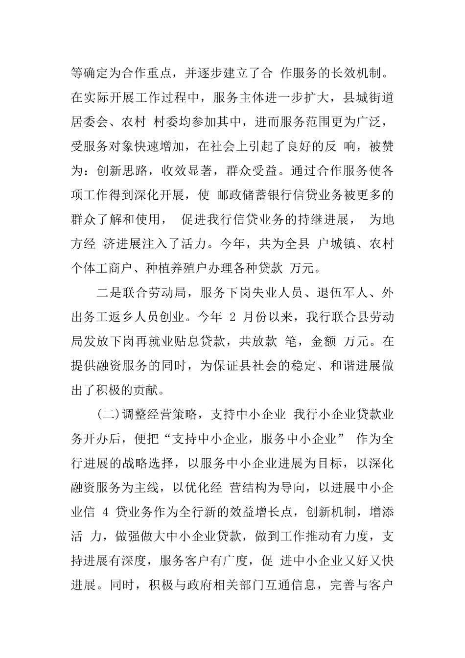 邮储银行2024年度工作总结_第3页