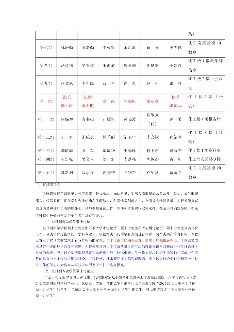 郑州大学化工与能源学院XXXX年硕士研究生招生复试工作细则_第2页