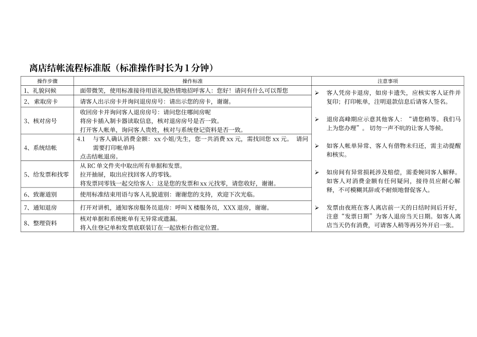 酒店入住接待流程标准版_第2页