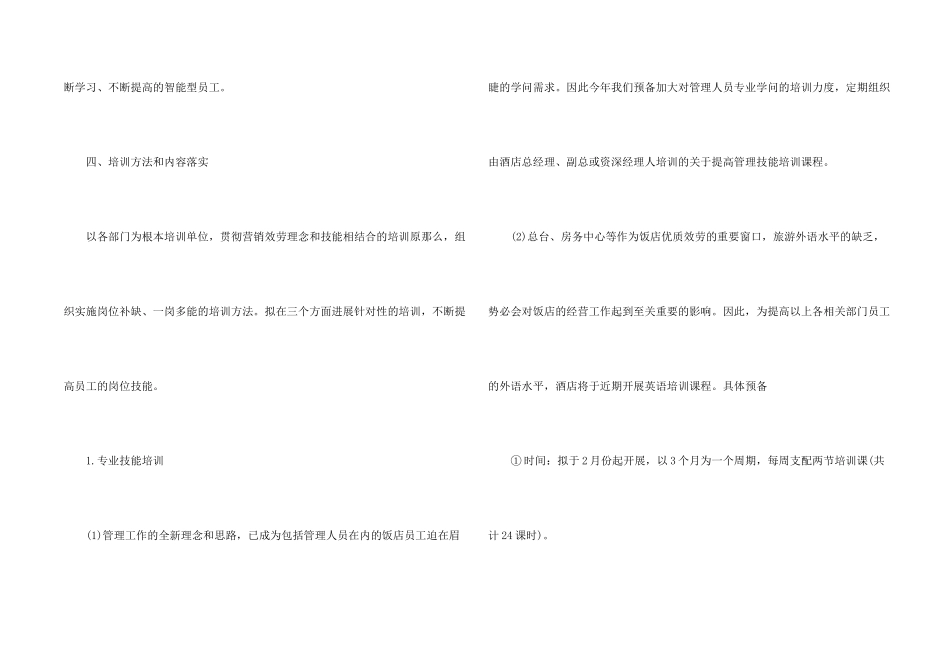 酒店年度工作计划格式_第2页