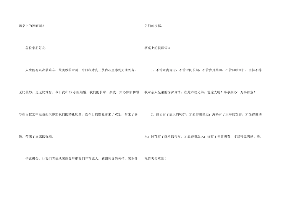 酒桌上的祝酒词_第2页