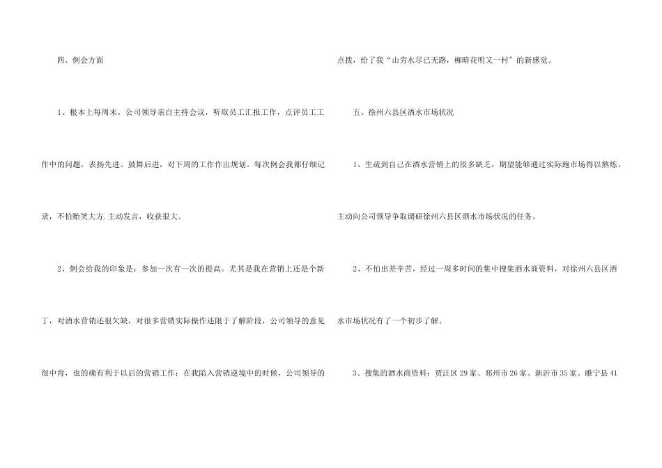 酒水销售公司个人工作总结_第3页