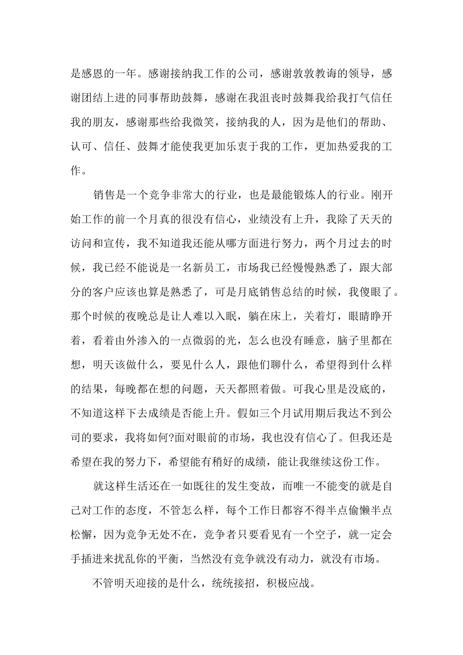 酒水销售工作总结范文最新5篇_第3页