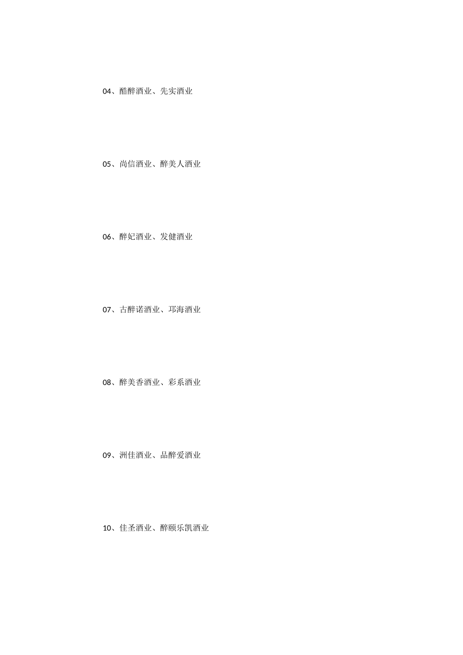 酒类的公司名称大全_第2页