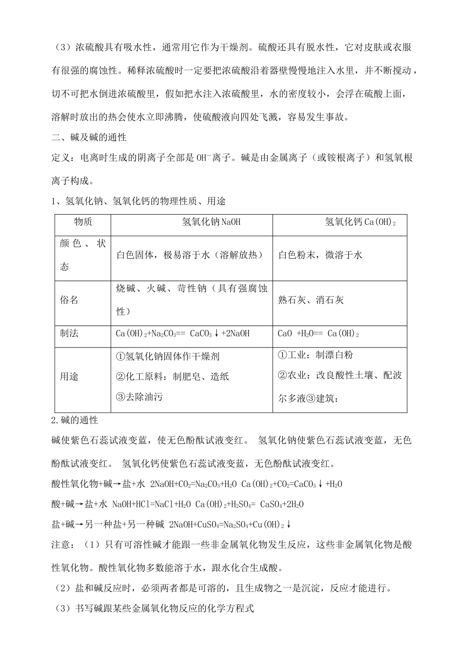 酸碱盐知识点总结及汇总_第2页