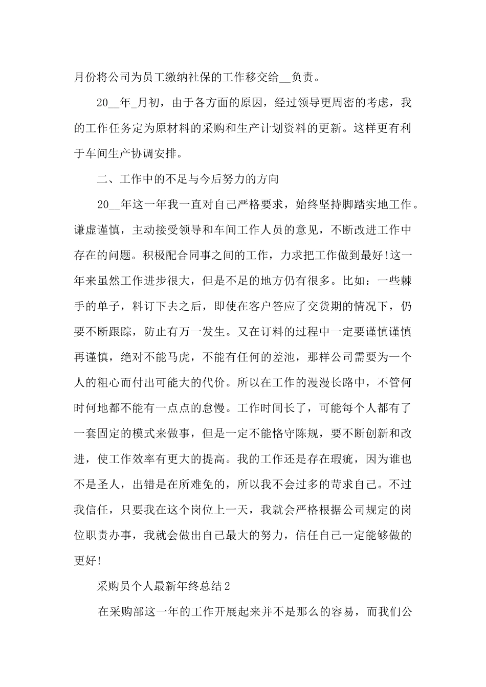采购员个人最新年终总结5篇_第2页
