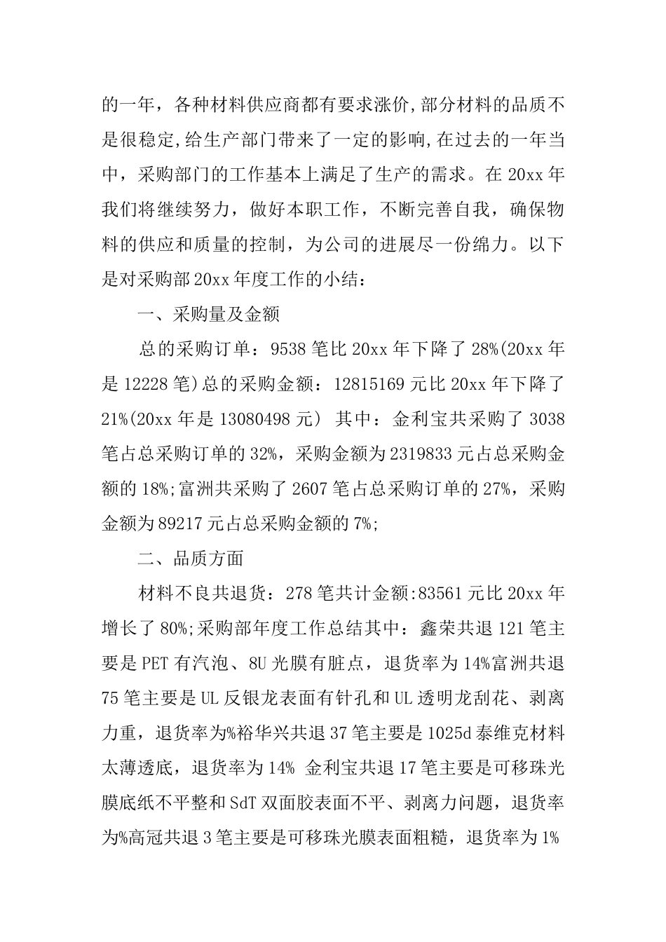 采购年度工作总结_第3页