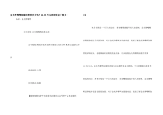 金光馋嘴鸭加盟店需要多少钱？11.71万元启动资金不能少!