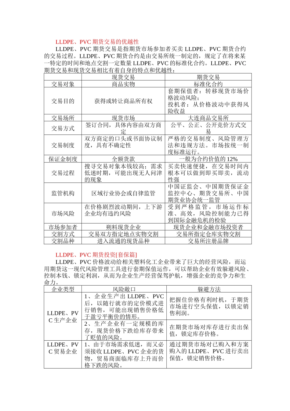 金石LLDPE、PVC期货投资实用指南_第1页