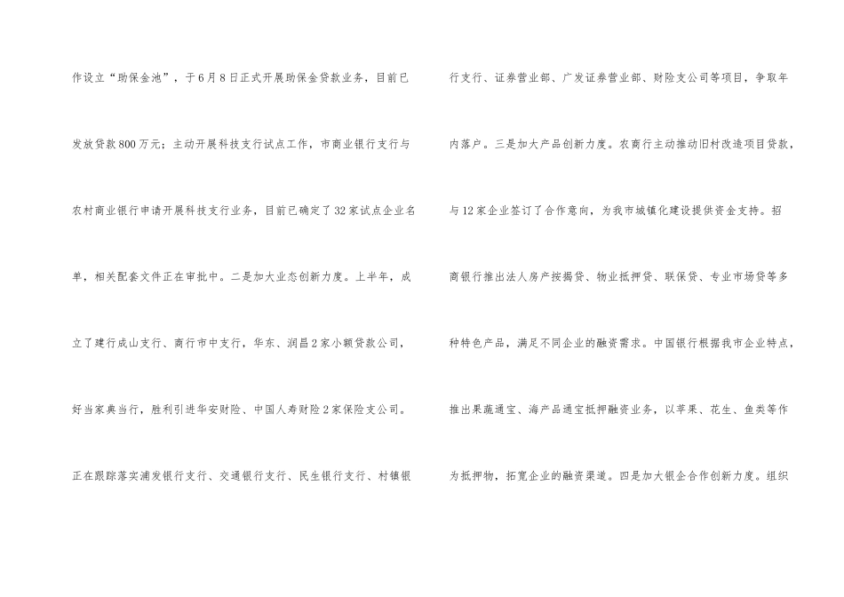 金融办2024年半年工作总结_第2页