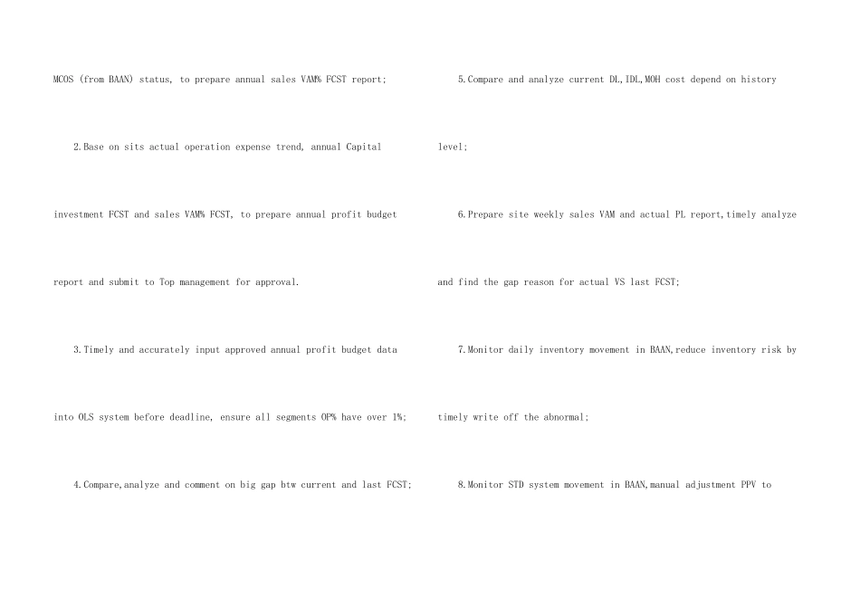 金融英文简历_第3页