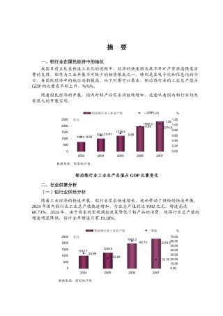 铝行业风险分析报告