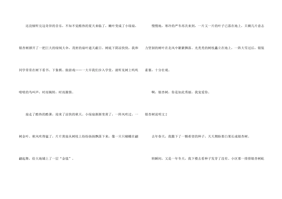 银杏树说明文_第2页