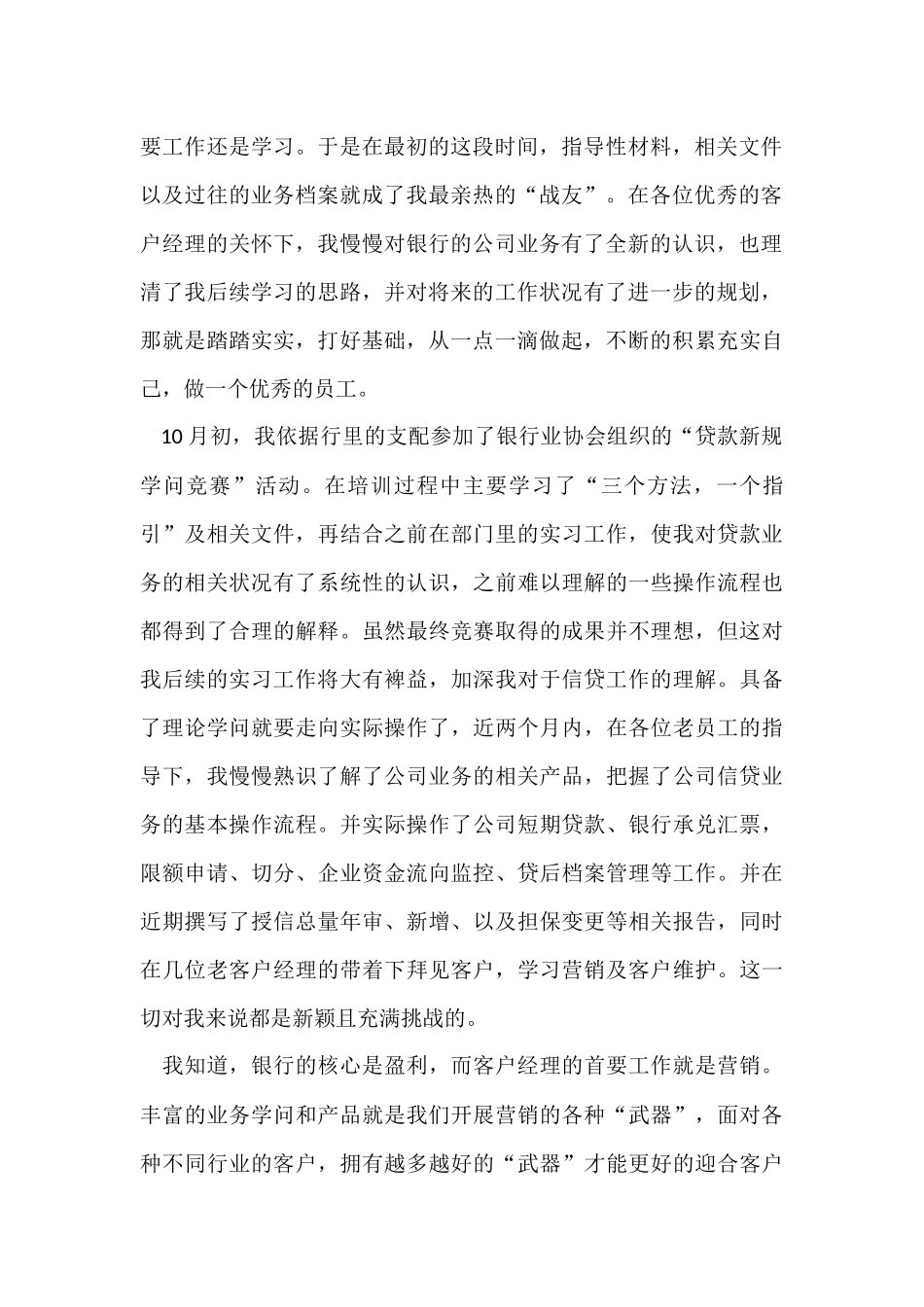 银行信贷员年终工作总结2024_第2页