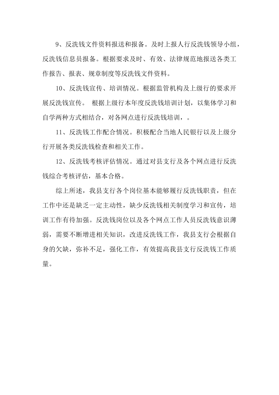 银行反洗钱自查报告标准模板_第3页