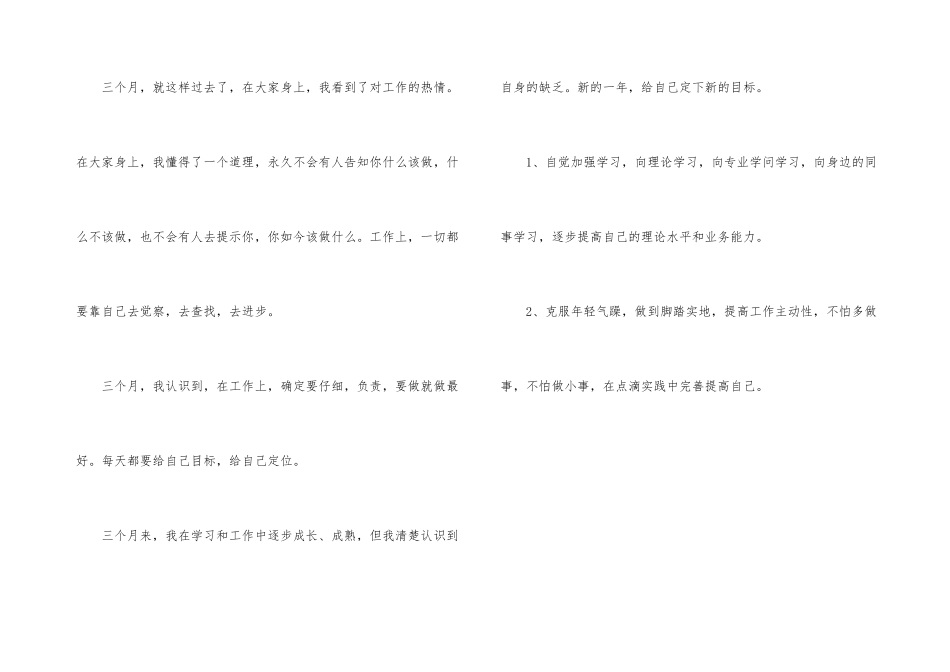 银行新员工考核个人总结_第3页