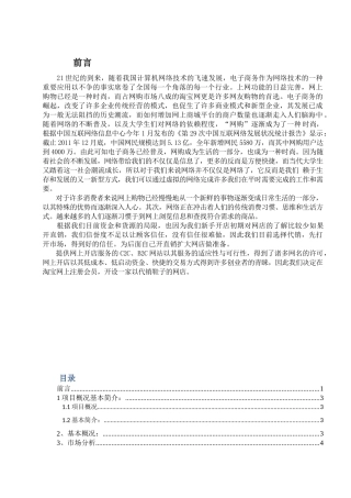 鞋都网店策划书