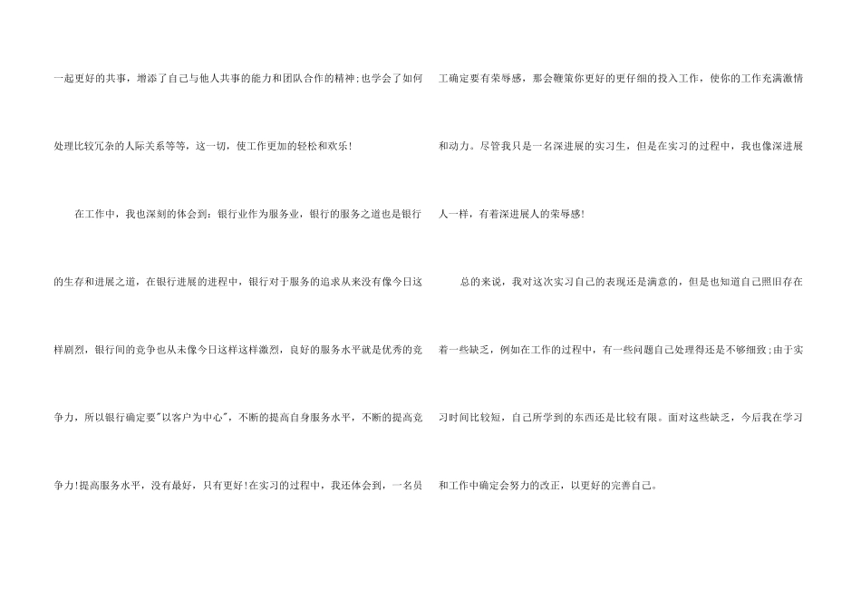 银行电话客服实习报告_第3页