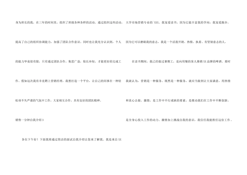销售一分钟自我介绍_第3页