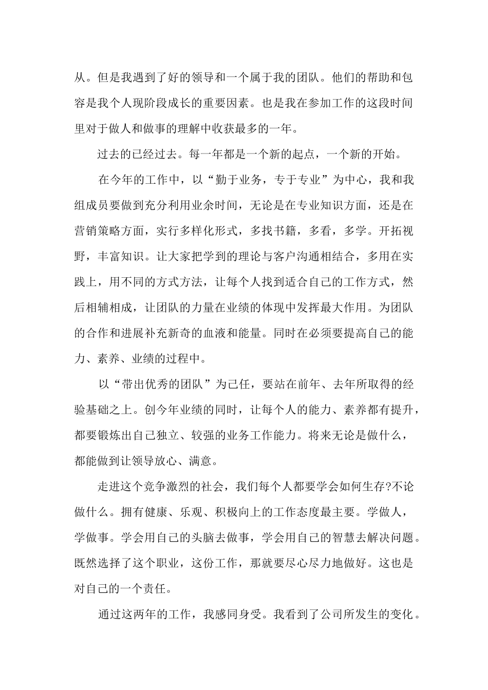 销售一年工作总结_第2页