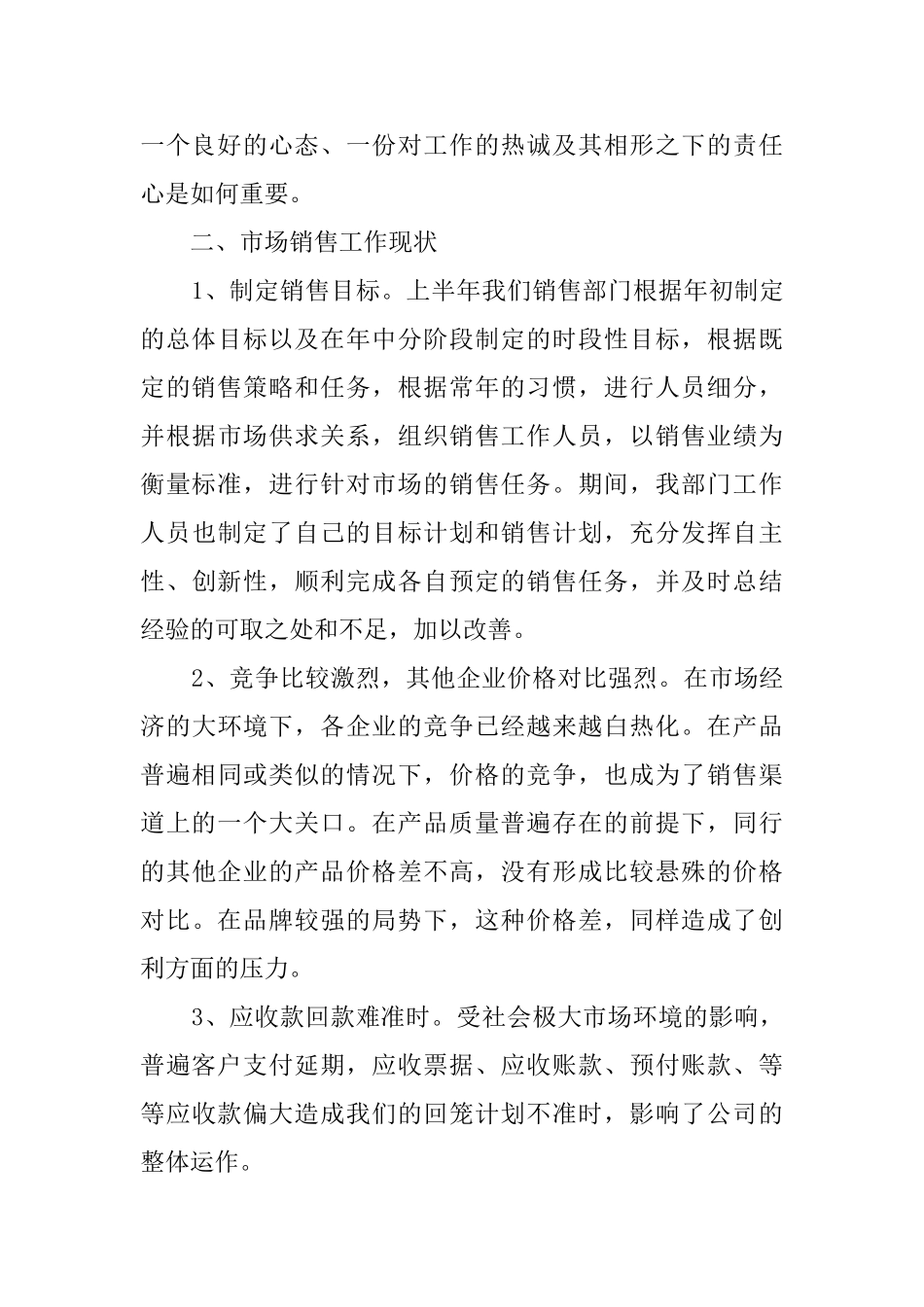 销售上半年工作总结报告_第3页