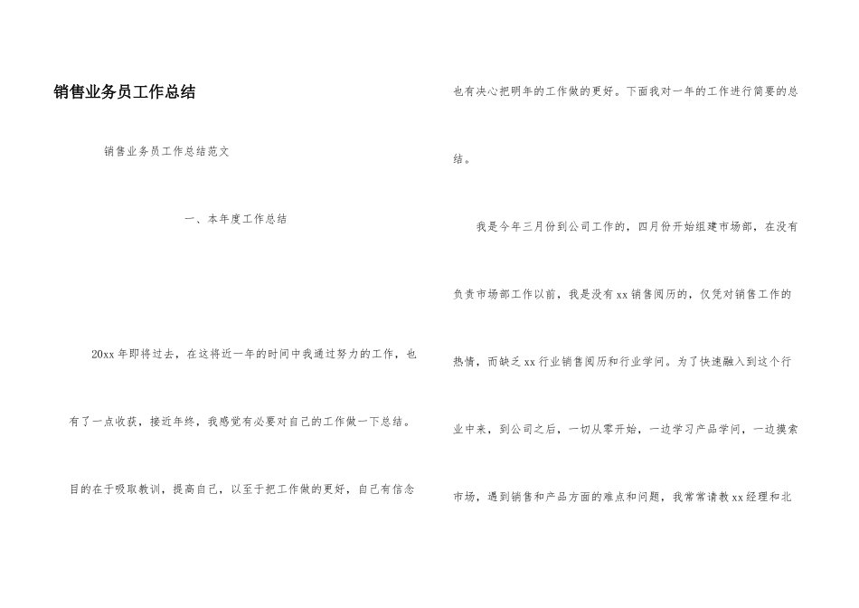 销售业务员工作总结_第1页