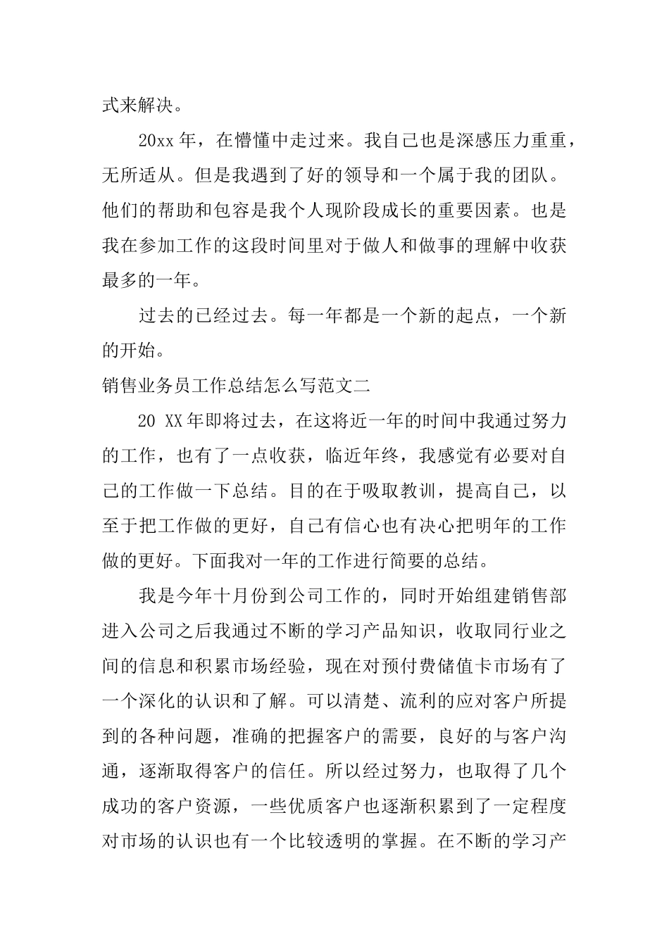 销售业务员工作总结怎么写_第2页