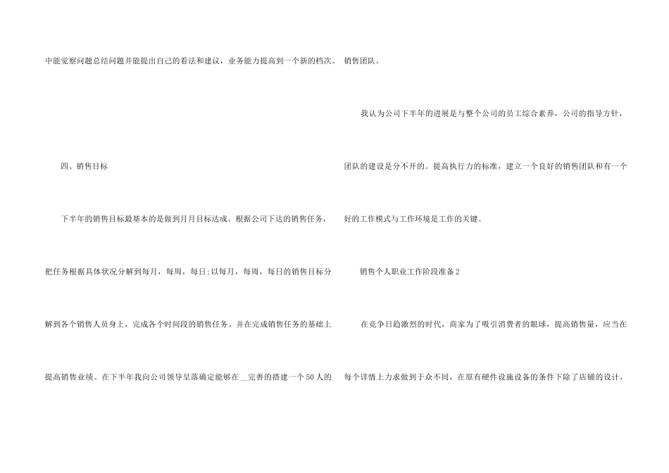 销售个人职业工作阶段计划_第2页