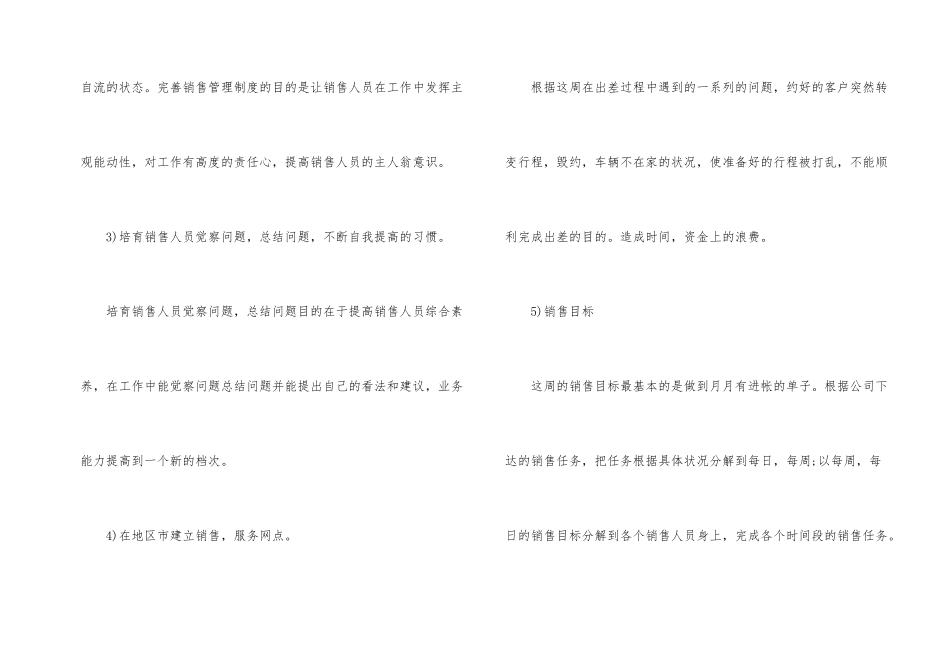销售主管一周工作计划_第2页