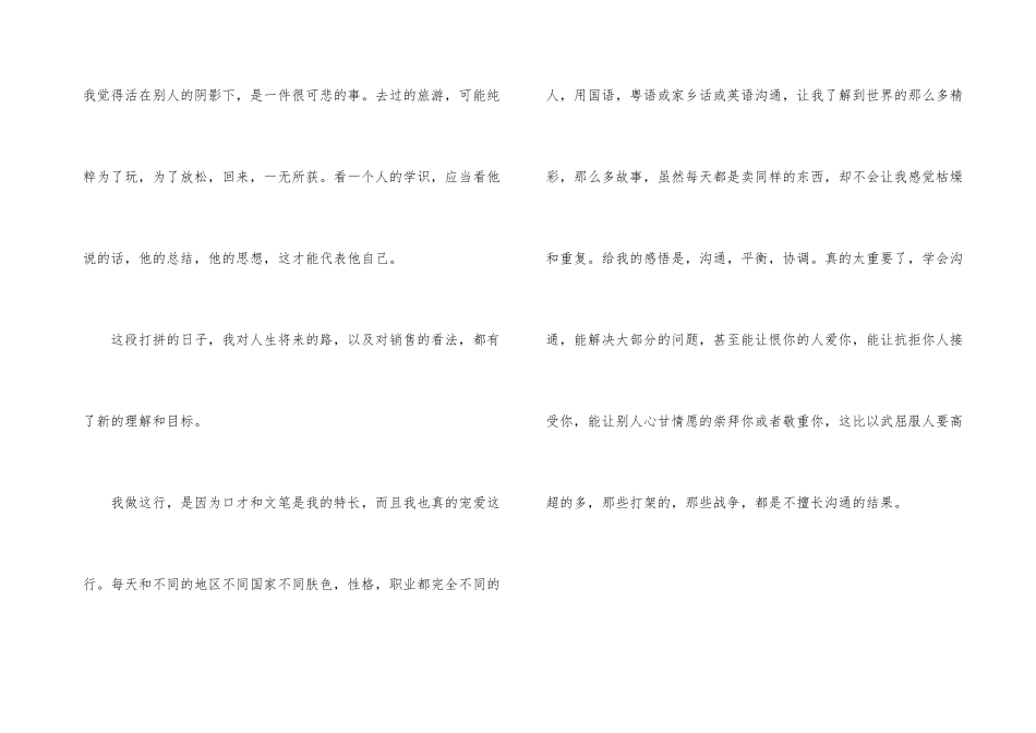 销售人员工作总结(日志)_第3页