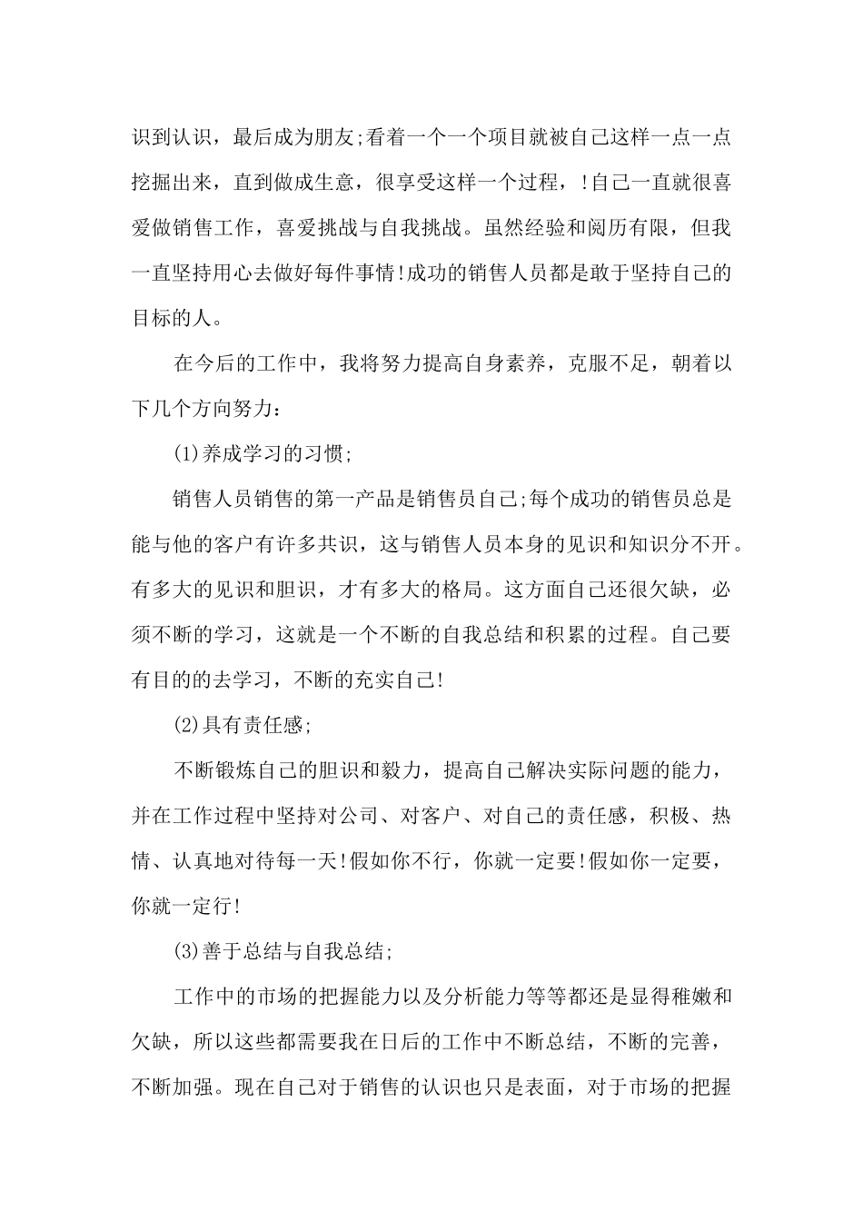 销售人员月度工作总结新版版_第2页