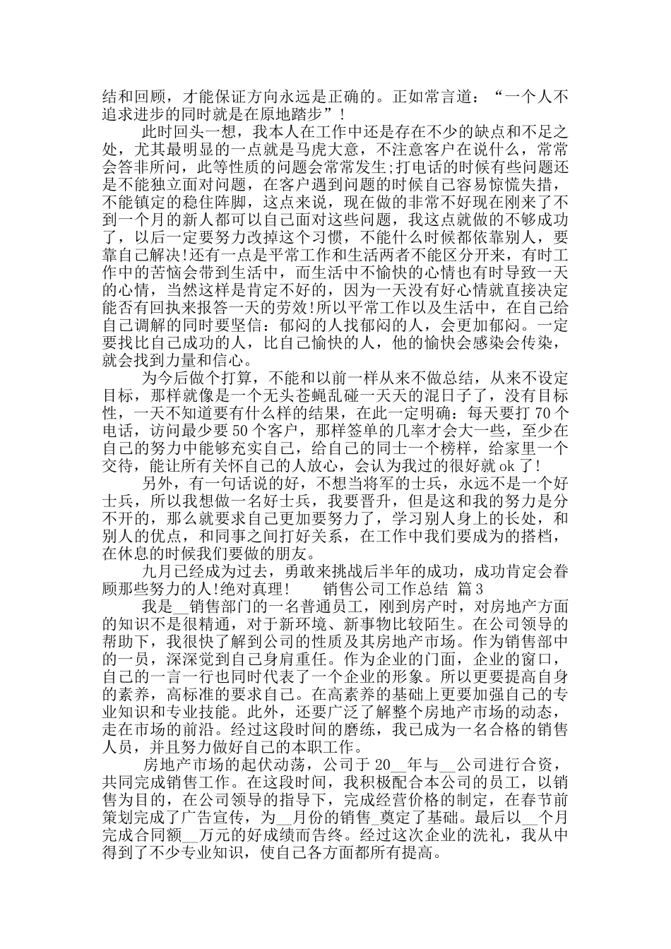 销售公司工作总结四篇_第3页