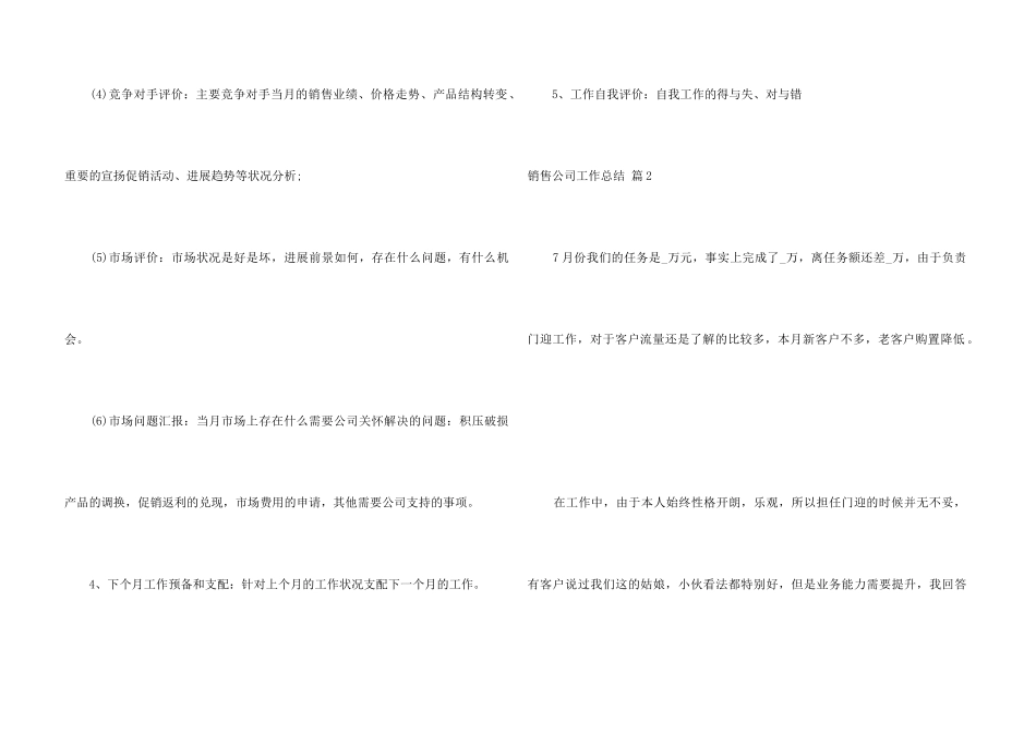 销售公司工作总结模板锦集六篇_第3页