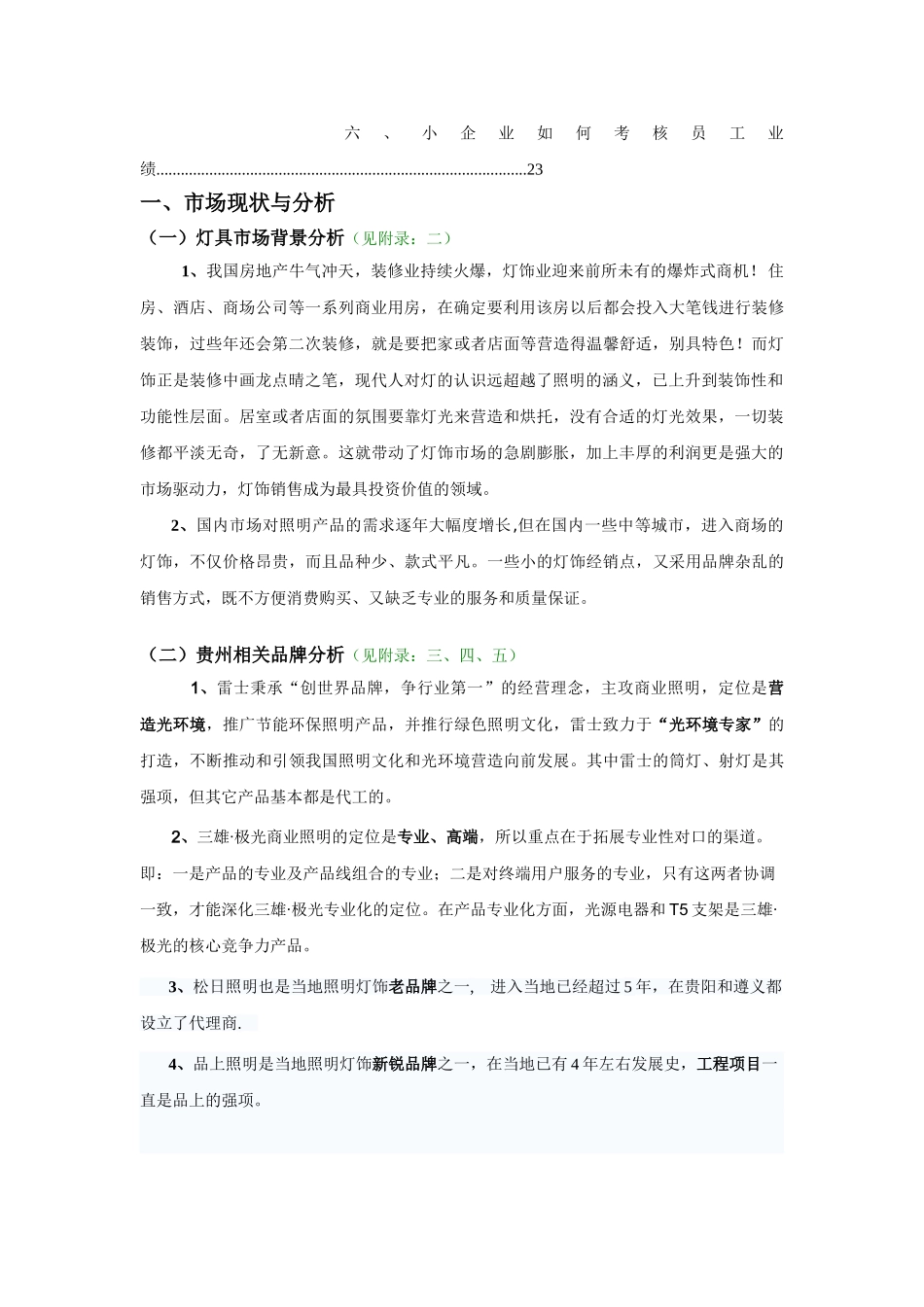 照明设备商业计划书_第2页