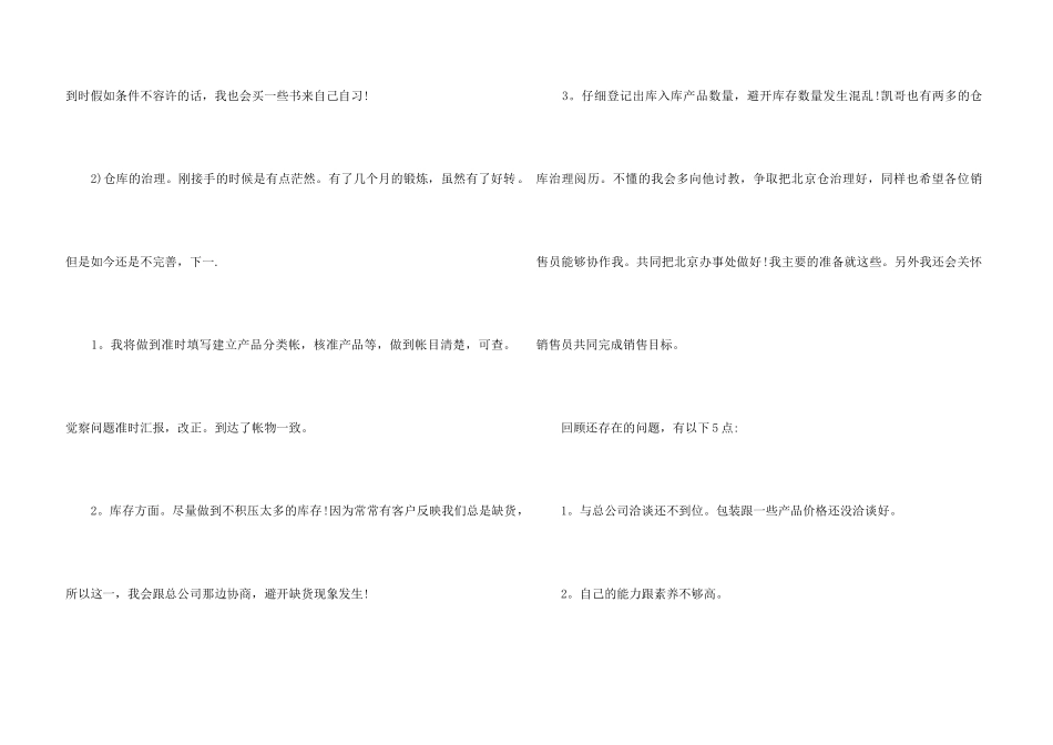 销售助理的工作计划模板汇总6篇_第3页