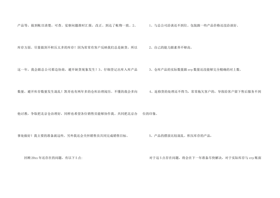 销售助理的工作计划模板锦集6篇_第3页