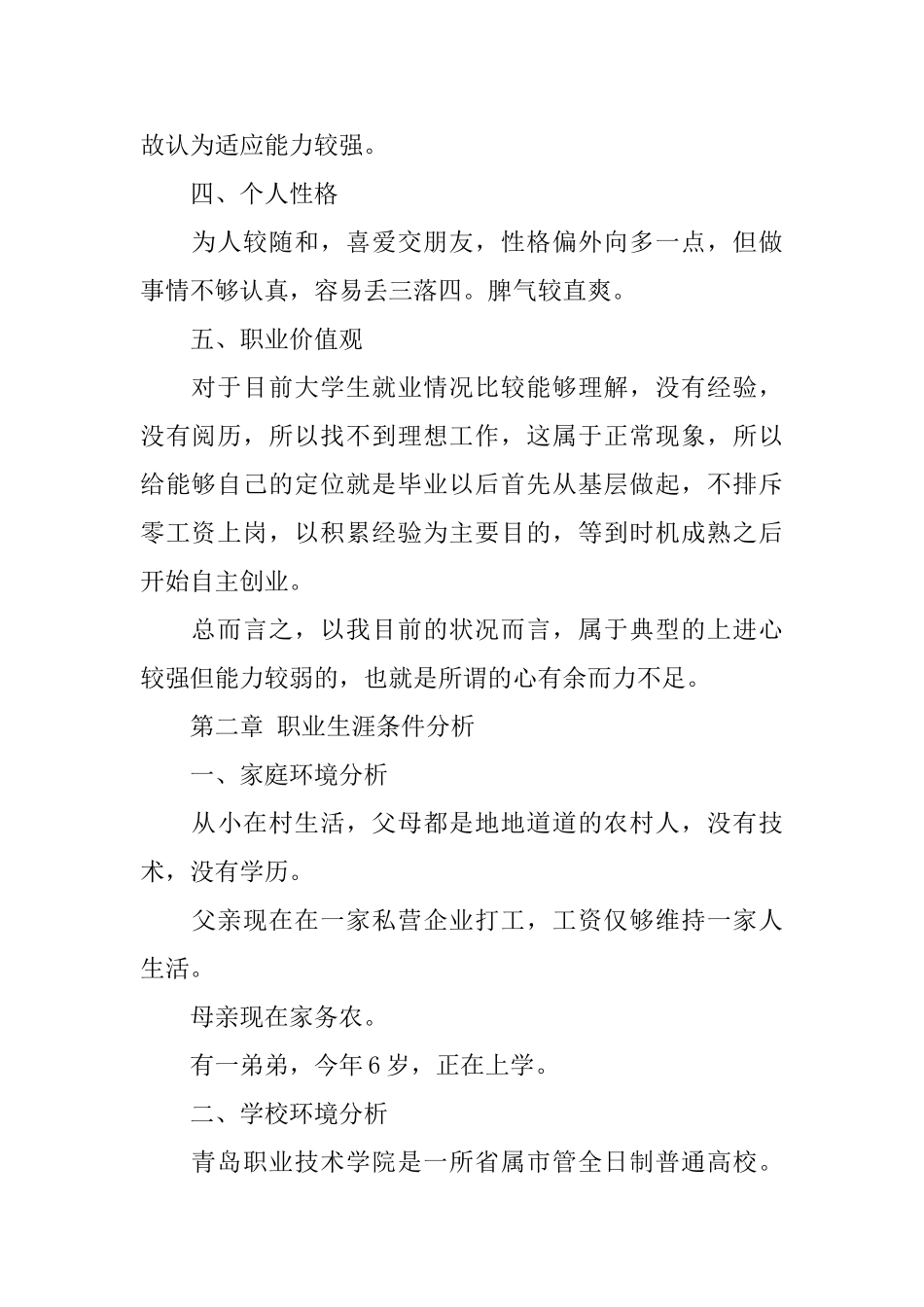销售及管理行业职业生涯规划_第2页