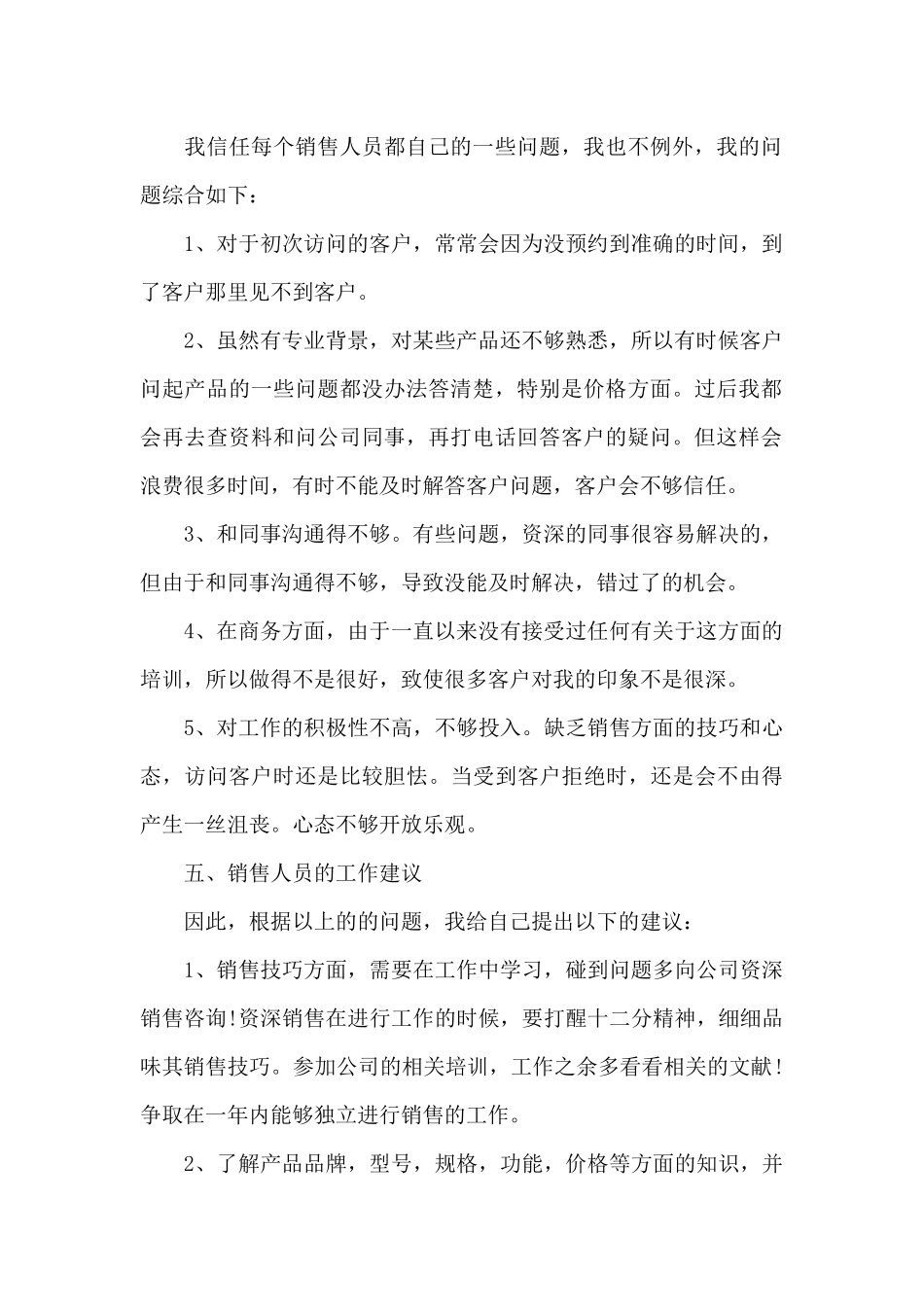 销售员2024年终述职报告_第2页