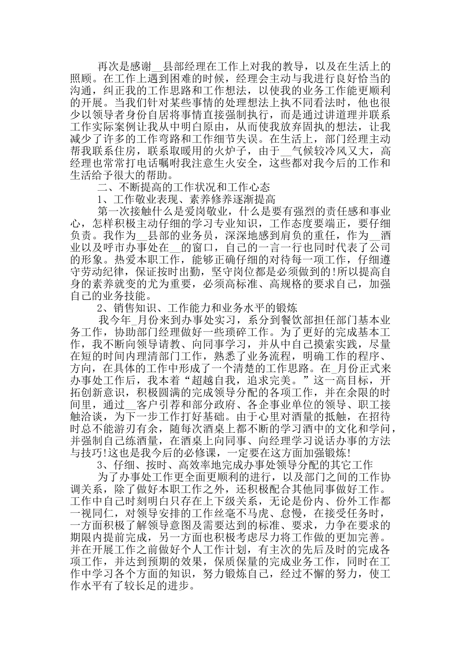 销售员个人工作总结五篇_第3页