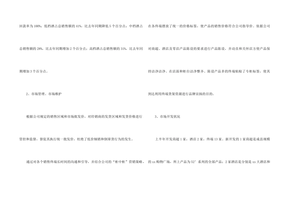 销售经理工作总结与计划_第2页