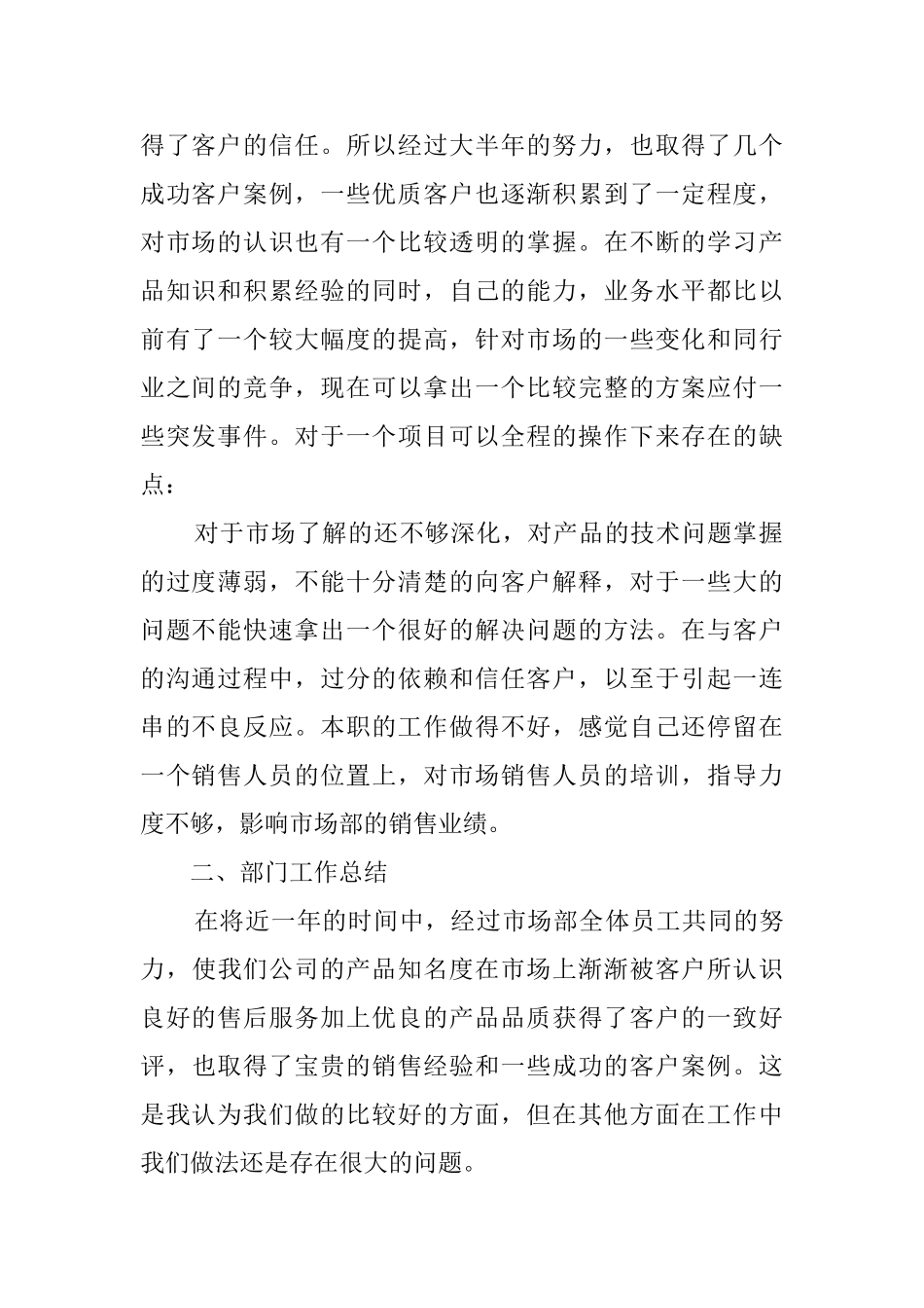 销售部年度工作总结及下年工作计划_第2页