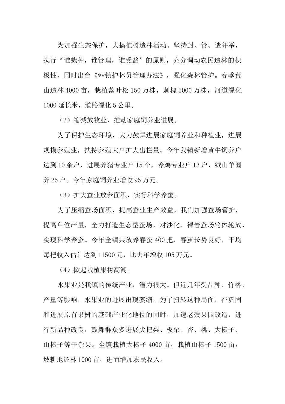 镇2024年上半年总结及下半年工作安排_第2页