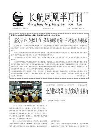 长航凤凰股份有限公司召开了半年工作会