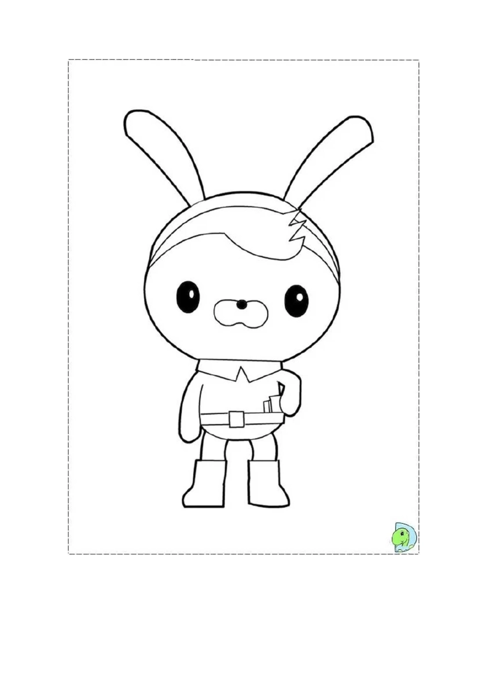 海底小纵队填色图片_第1页