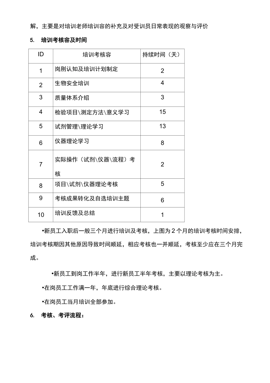 检验科员工培训和能力评估考核程序_第2页